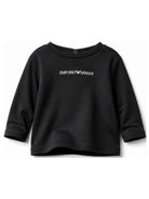 T-shirt per neonato Emporio armani nera a maniche lunghe EB000418 AF15013 MB005 EMPORIO ARMANI KIDS 