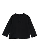 T-shirt per neonato Emporio Armani Kids blu con logo Aquila sul davanti EB000418 AF15013 MB250 EMPORIO ARMANI KIDS 