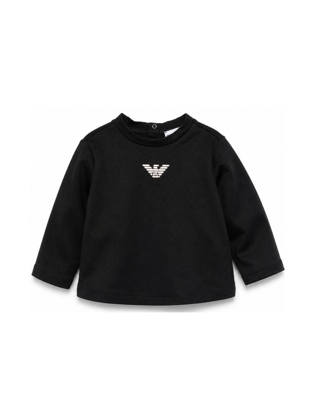 T-shirt per neonato Emporio Armani Kids blu con logo Aquila sul davanti EB000418 AF15013 MB250 EMPORIO ARMANI KIDS 
