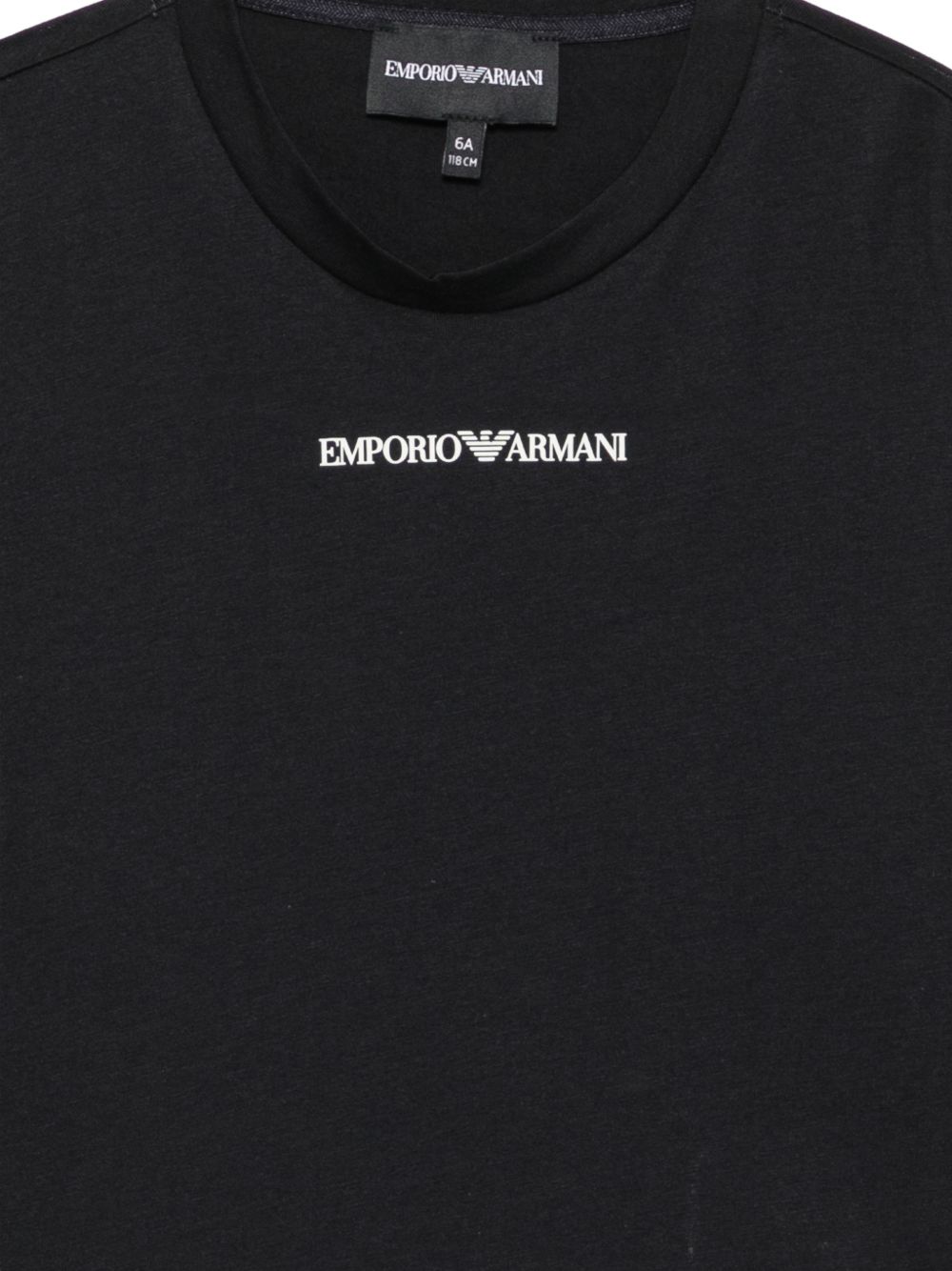 T-shirt a maniche lunghe Emporio Armani Kids blu navy con stampa logo EB000420 AF15013 MB005 EMPORIO ARMANI KIDS 
