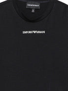 T-shirt a maniche lunghe Emporio Armani Kids blu navy con stampa logo EB000420 AF15013 MB005 EMPORIO ARMANI KIDS 