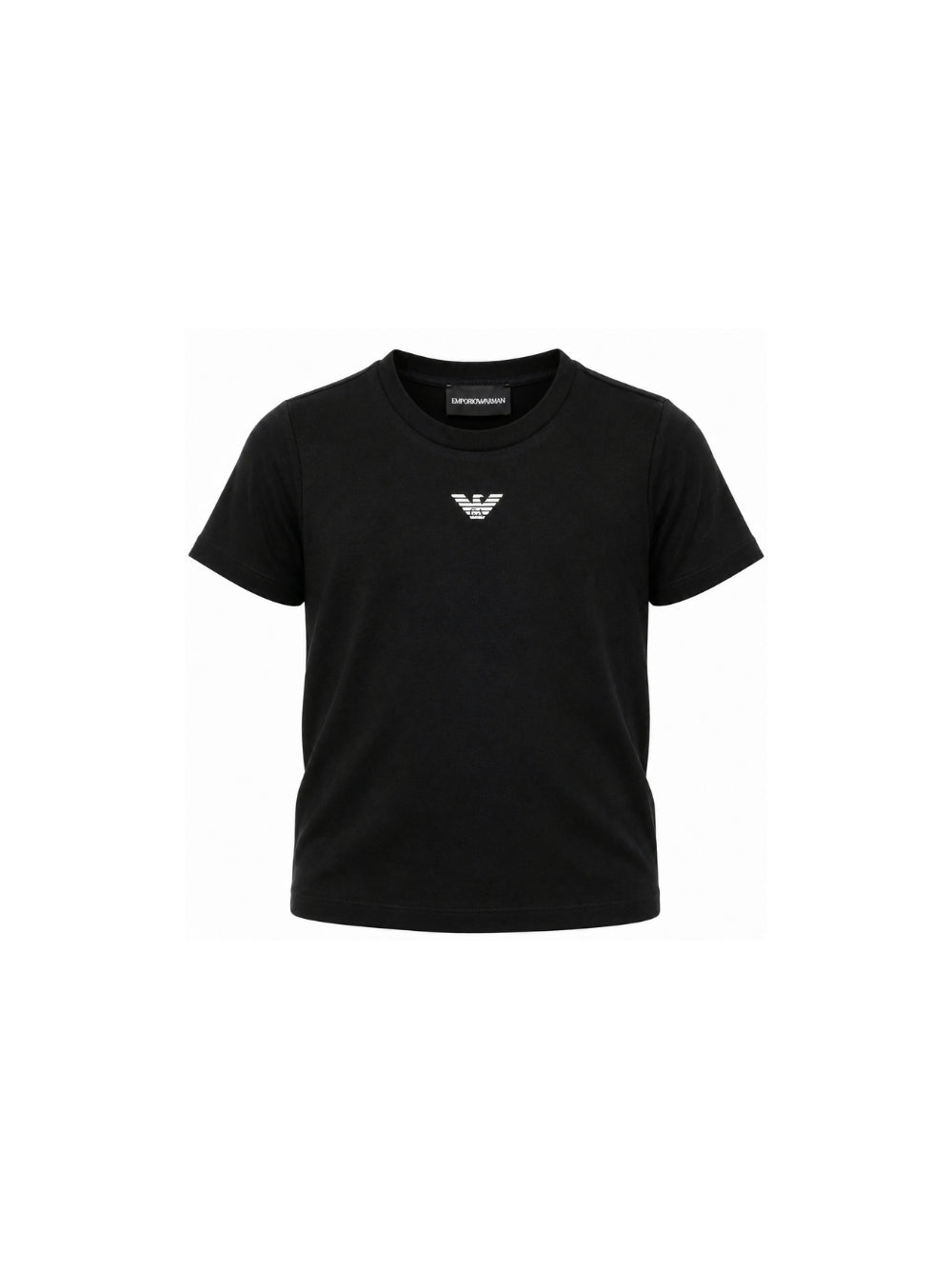 T-shirt per bambino Emporio Armani Kids blu con logo Aquila sul davanti EB000421 AF15013 MB250 EMPORIO ARMANI KIDS 