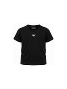 T-shirt per bambino Emporio Armani Kids blu con logo Aquila sul davanti EB000421 AF15013 MB250 EMPORIO ARMANI KIDS 