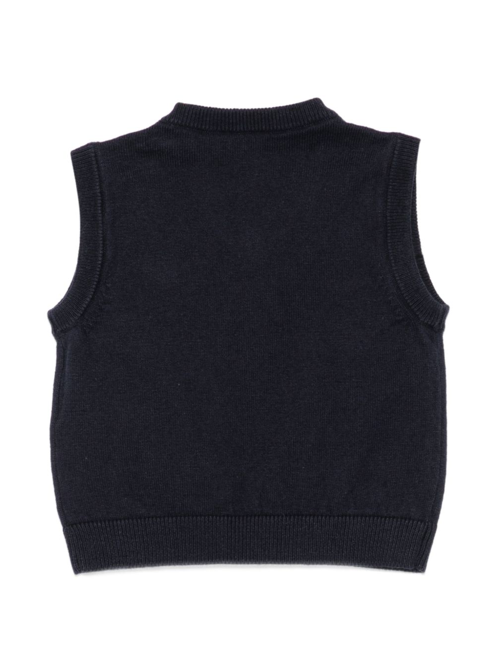 Gilet per neonato Emporio Armani Kids blu con toppa con logo EB000441 AF28773 UB118 EMPORIO ARMANI KIDS 