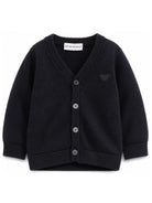 Cardigan per neonato Emporio Armani Kids blu navy con scollo a V EB000446 AF28773 UB118 EMPORIO ARMANI KIDS 