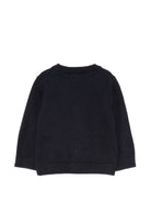 Cardigan per neonato Emporio Armani Kids blu navy con scollo a V EB000446 AF28773 UB118 EMPORIO ARMANI KIDS 
