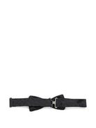 Papillion per bambino Emporio Armani Kids blu navy con logo jacquard EB000846 AF30924 FB058 EMPORIO ARMANI KIDS 