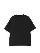 T-shirt per bambino Emporio Armani Kids nera con stampa grafica sul davanti EB001362 AF13715 UB118 EMPORIO ARMANI KIDS 