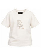 T-shirt per bambino Emporio Armani Kids bianca con lettere logo EB001367 AF26009 U1009 EMPORIO ARMANI KIDS 