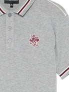 T-shirt per bambino Emporio Armani Kids grigia con logo applicato sul davanti EB001381 AF13715 O8042 EMPORIO ARMANI KIDS 