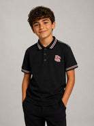 T-shirt per bambino Emporio Armani Kids grigia con logo applicato sul davanti EB001381 AF13715 O8042 EMPORIO ARMANI KIDS 