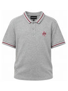 T-shirt per bambino Emporio Armani Kids grigia con logo applicato sul davanti EB001381 AF13715 O8042 EMPORIO ARMANI KIDS 