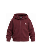 Felpa per bambino Emporio Armani Kids bordeaux con patch del logo sul retro EB001391 AF26020 UA343 EMPORIO ARMANI KIDS 
