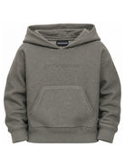 Felpa per bambino Emporio Armani Kids verde con logo ricamato sul davanti EB001399 AF26096 U8114 EMPORIO ARMANI KIDS 