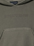 Felpa per bambino Emporio Armani Kids verde con logo ricamato sul davanti EB001399 AF26096 U8114 EMPORIO ARMANI KIDS 
