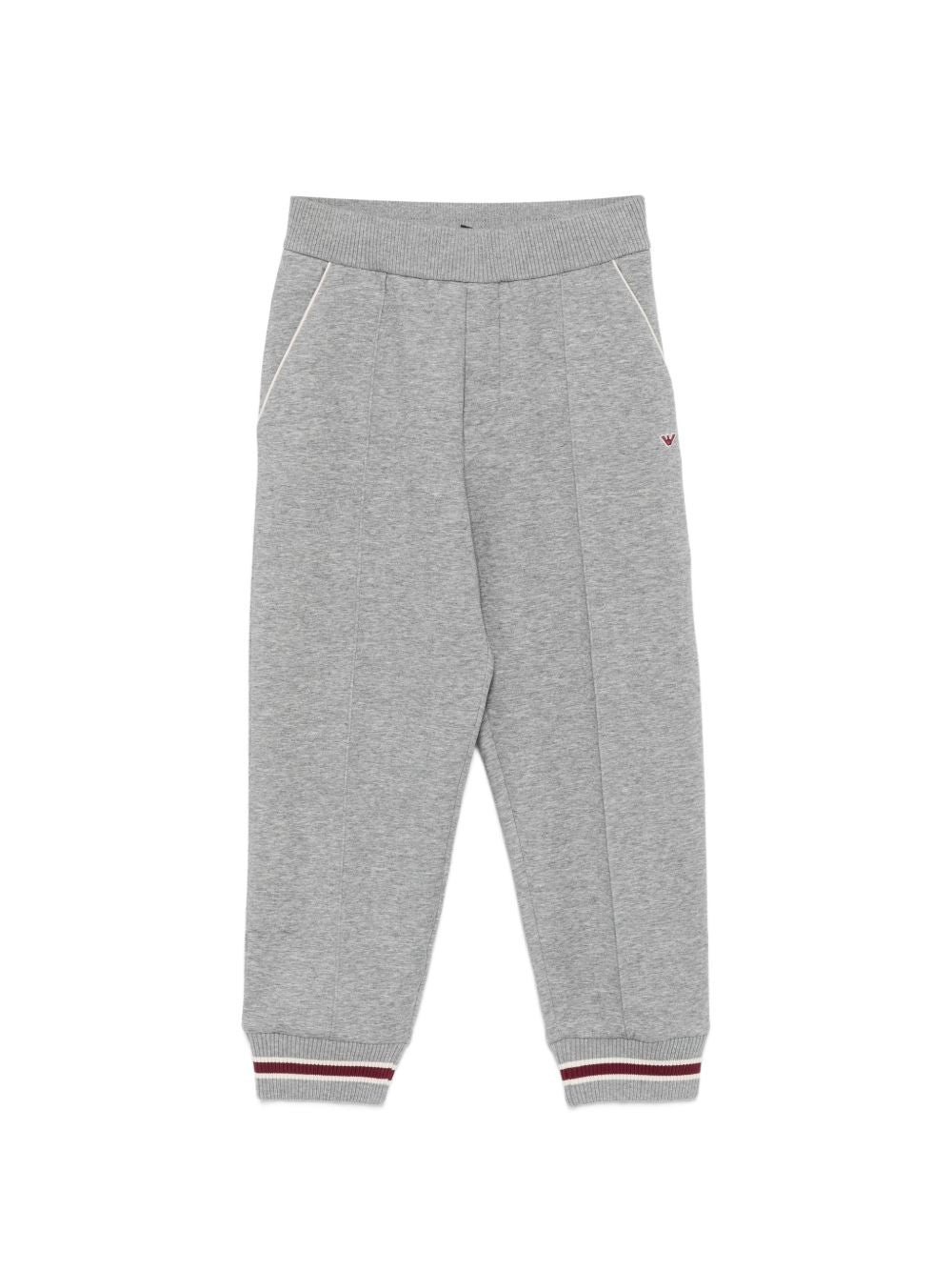 Pantatuta per bambino Emporio Armani Kids grigio con logo ricamato sul davanti EB001400 AF10126 O8042 EMPORIO ARMANI KIDS 