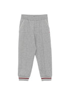 Pantatuta per bambino Emporio Armani Kids grigio con logo ricamato sul davanti EB001400 AF10126 O8042 EMPORIO ARMANI KIDS 