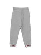 Pantatuta per bambino Emporio Armani Kids grigio con logo ricamato sul davanti EB001400 AF10126 O8042 EMPORIO ARMANI KIDS 