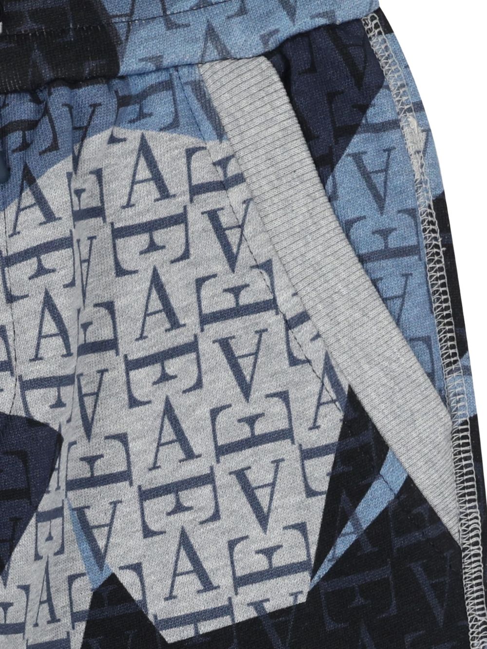 Pantatuta per bambino Emporio Armani Kids multicolore con stampa logo all-over EB001403 AF26055 F8266 EMPORIO ARMANI KIDS 