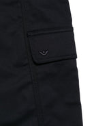 Pantaloni cargo per bambino Emporio Armani Kids nero con due tasche posteriore a filetto EB001412 AF26252 UB118 EMPORIO ARMANI KIDS 