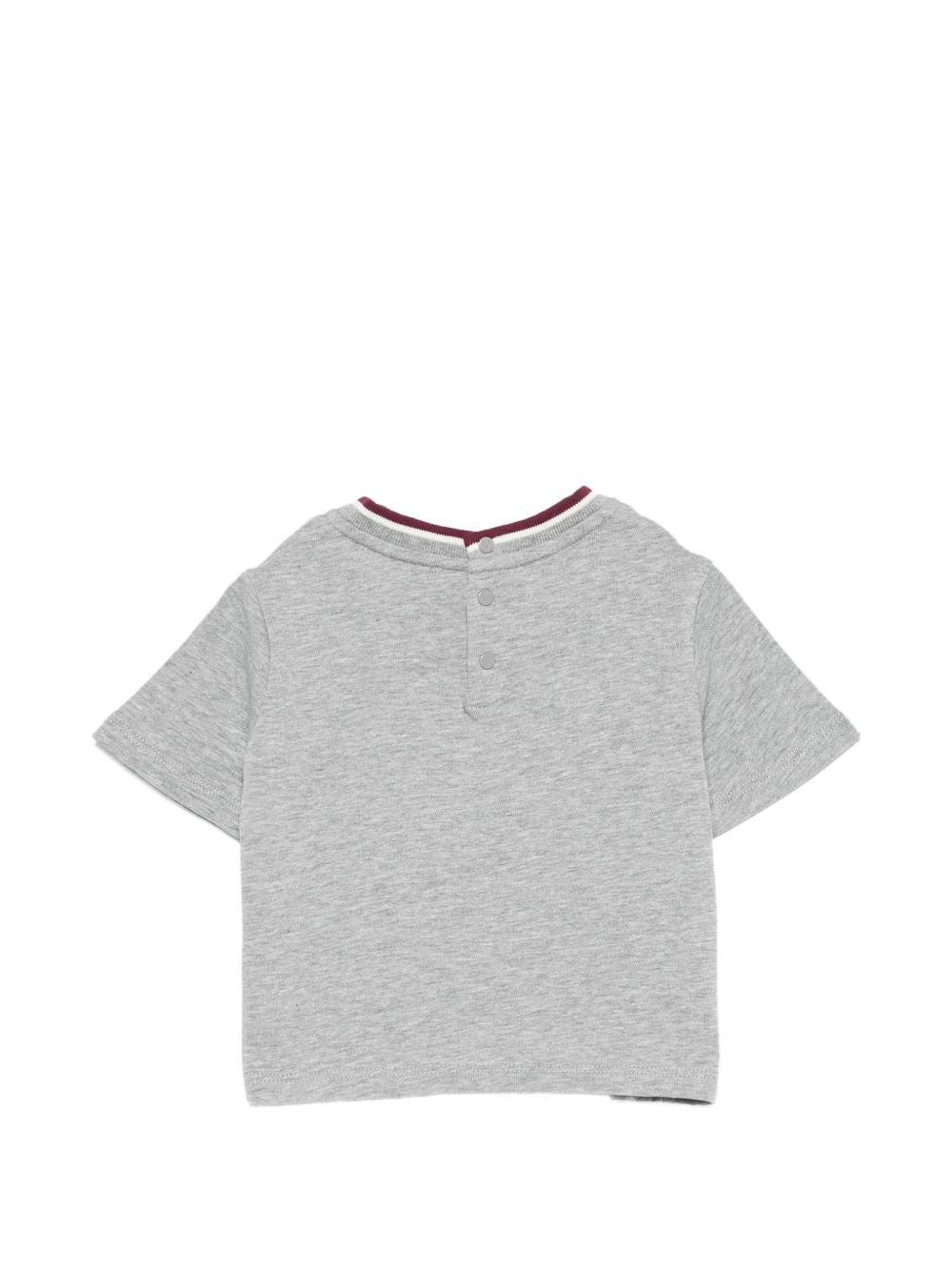 T-shirt per neonato Emporio Armani Kids grigio con patch logo EB001439 AF13715 O8042 EMPORIO ARMANI KIDS 