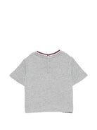 T-shirt per neonato Emporio Armani Kids grigio con patch logo EB001439 AF13715 O8042 EMPORIO ARMANI KIDS 