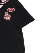 T-shirt per neonato Emporio Armani Kids  blu navy con applicazione logo EB001439 AF13715 UB118 EMPORIO ARMANI KIDS 