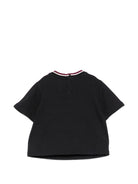 T-shirt per neonato Emporio Armani Kids  blu navy con applicazione logo EB001439 AF13715 UB118 EMPORIO ARMANI KIDS 