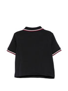 Polo per neonato Emporio Armani Kids nera con applicazione con logo sul petto EB001452 AF13715 UB118 EMPORIO ARMANI KIDS 