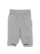 Pantatuta per neonato Emporio Armani Kids grigio con logo ricamato sul davanti EB001466 AF10126 O8042 EMPORIO ARMANI KIDS 