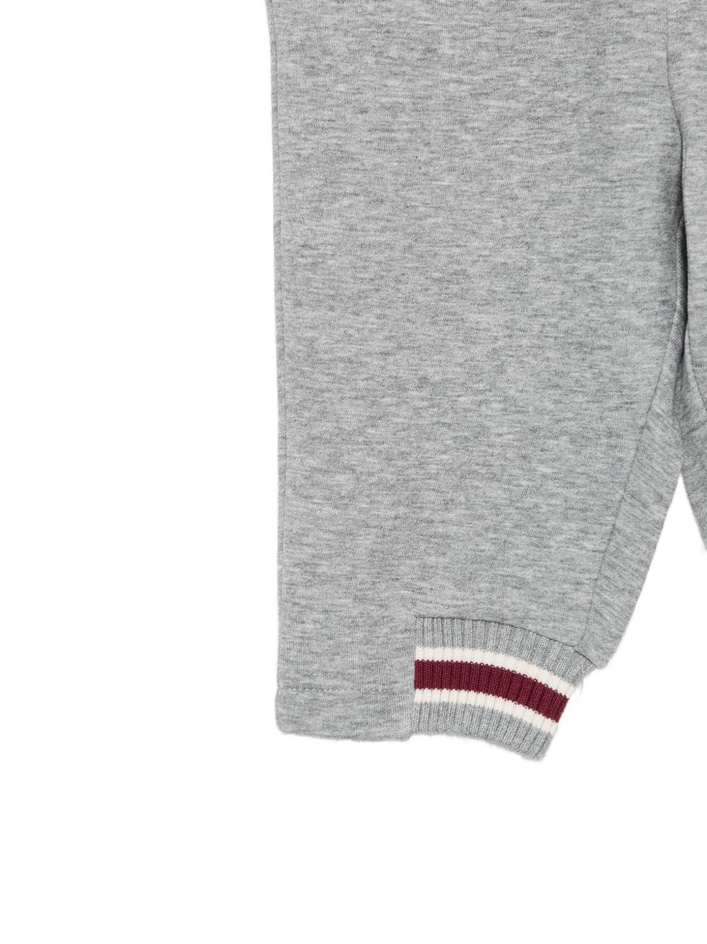 Pantatuta per neonato Emporio Armani Kids grigio con logo ricamato sul davanti EB001466 AF10126 O8042 EMPORIO ARMANI KIDS 