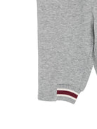 Pantatuta per neonato Emporio Armani Kids grigio con logo ricamato sul davanti EB001466 AF10126 O8042 EMPORIO ARMANI KIDS 