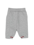 Pantatuta per neonato Emporio Armani Kids grigio con logo ricamato sul davanti EB001466 AF10126 O8042 EMPORIO ARMANI KIDS 