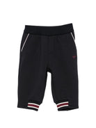 Pantatuta per neonato Emporio Armani Kids nero con logo ricamato sul davanti EB001466 AF10126 UB118 EMPORIO ARMANI KIDS 
