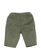 Pantaloni per neonato Emporio Armani Kids verde con applicazione logo EB001469 AF25986 U8114 EMPORIO ARMANI KIDS 