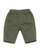 Pantaloni per neonato Emporio Armani Kids verde con applicazione logo EB001469 AF25986 U8114 EMPORIO ARMANI KIDS 