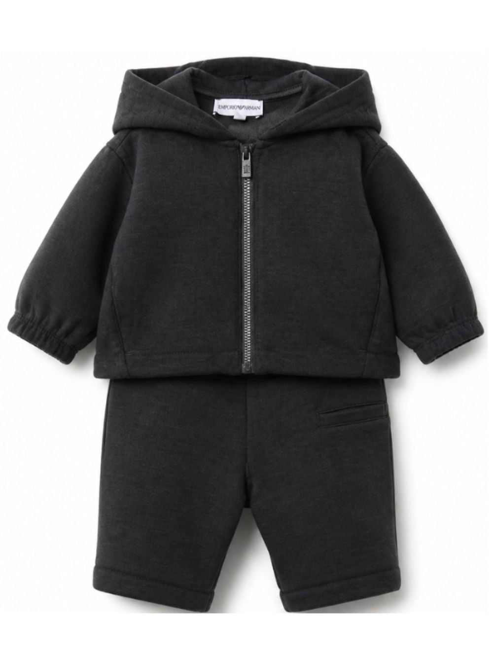 Tutina per neonato Emporio Armani Kids blu scuro con cappuccio classico EB001479 AF20698 UB118 EMPORIO ARMANI KIDS 