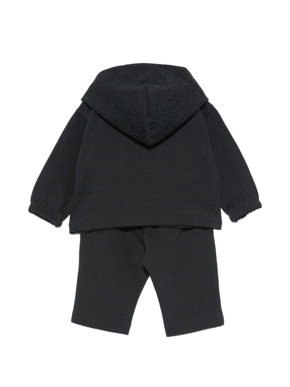 Tutina per neonato Emporio Armani Kids blu scuro con cappuccio classico EB001479 AF20698 UB118 EMPORIO ARMANI KIDS 