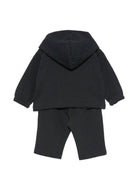 Tutina per neonato Emporio Armani Kids blu scuro con cappuccio classico EB001479 AF20698 UB118 EMPORIO ARMANI KIDS 