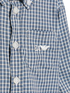 Camicia per neonato Emporio Armani Kids blu con motivo a quadri EB001484 AF25925 FB066 EMPORIO ARMANI KIDS 