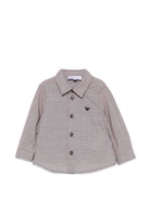 Camicia per neonato Emporio Armani Kids grigia con motivo a quadri EB001485 AF25922 F6016 EMPORIO ARMANI KIDS 