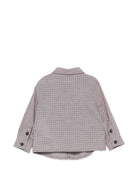 Camicia per neonato Emporio Armani Kids grigia con motivo a quadri EB001485 AF25922 F6016 EMPORIO ARMANI KIDS 