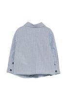 Camicia per neonato Emporio Armani Kids blu con motivo a quadri EB001485 AF25922 FB065 EMPORIO ARMANI KIDS 