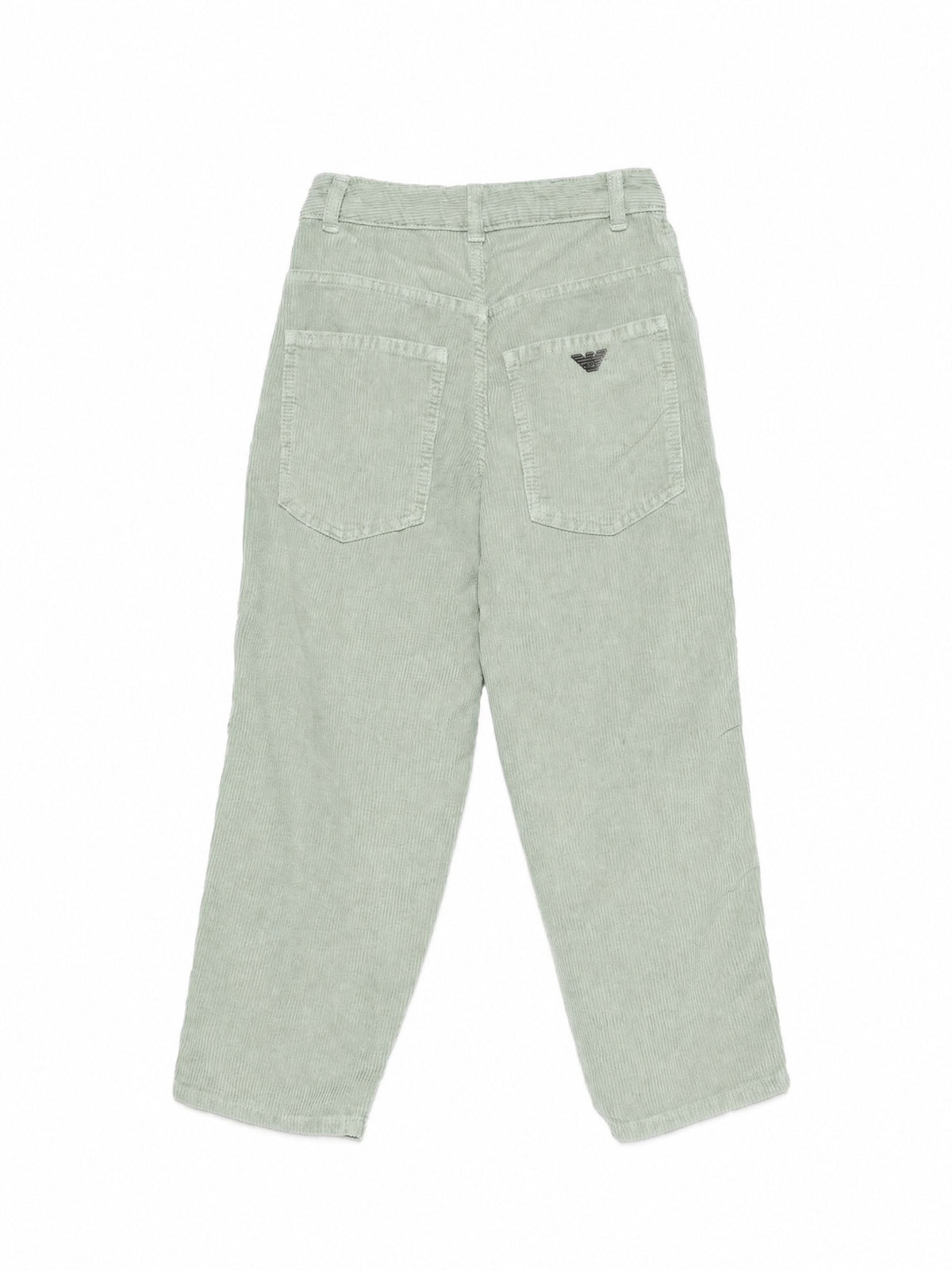 Pantaloni per bambino Emporio Armani Kids verde chiaro con bottoni e zip EB001490 AF26401 U9019 EMPORIO ARMANI KIDS 