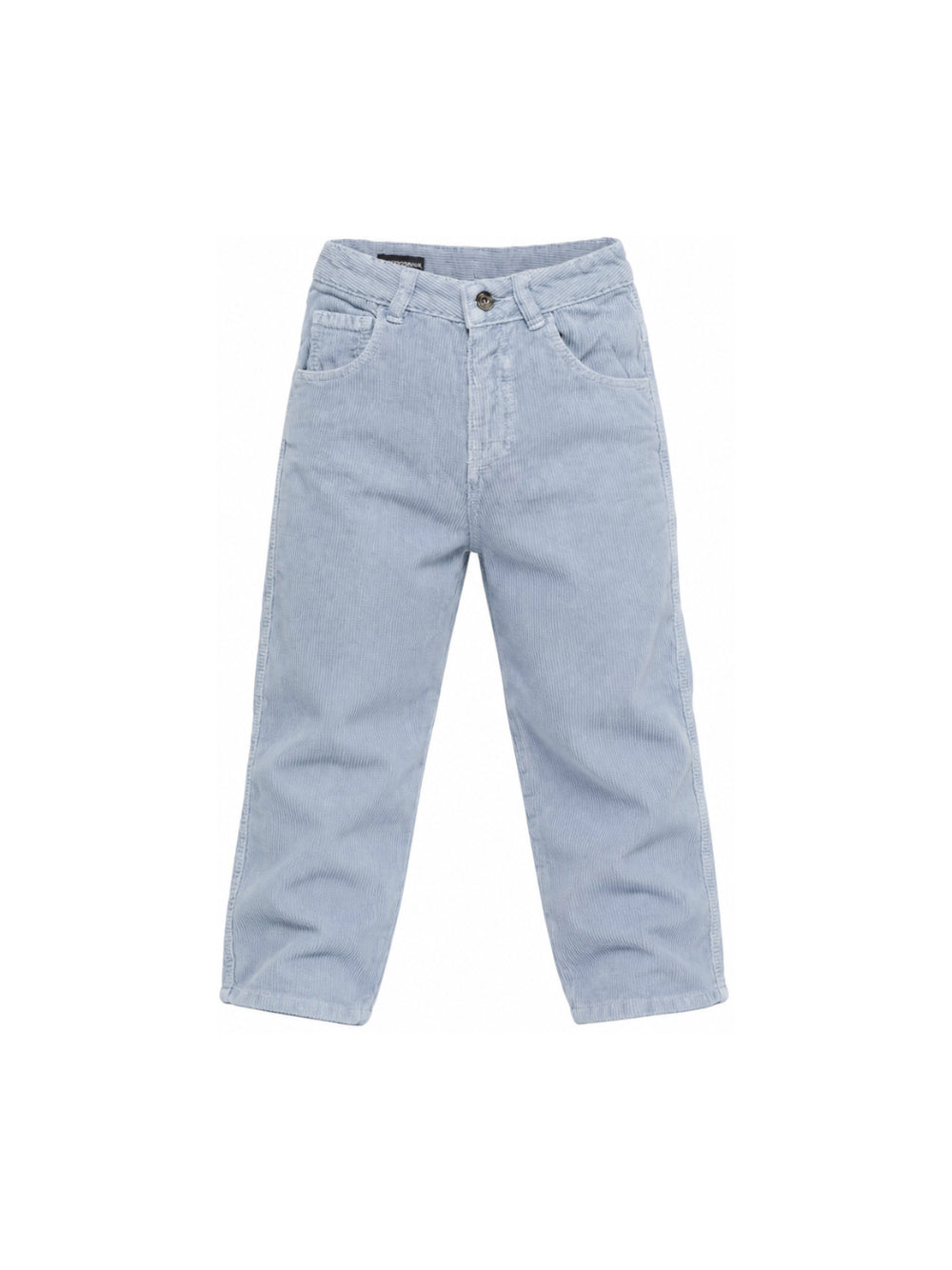 Pantaloni per bambino Emporio Armani Kids azzurro chiaro con bottoni e zip EB001490 AF26401 U9366 EMPORIO ARMANI KIDS 