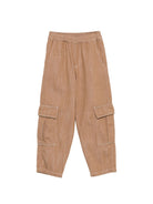 Pantaloni per bambino Emporio Armani Kids marrone con due tasche laterali EB001491 AF25910 U1049 EMPORIO ARMANI KIDS 