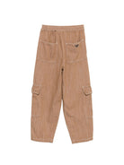 Pantaloni per bambino Emporio Armani Kids marrone con due tasche laterali EB001491 AF25910 U1049 EMPORIO ARMANI KIDS 