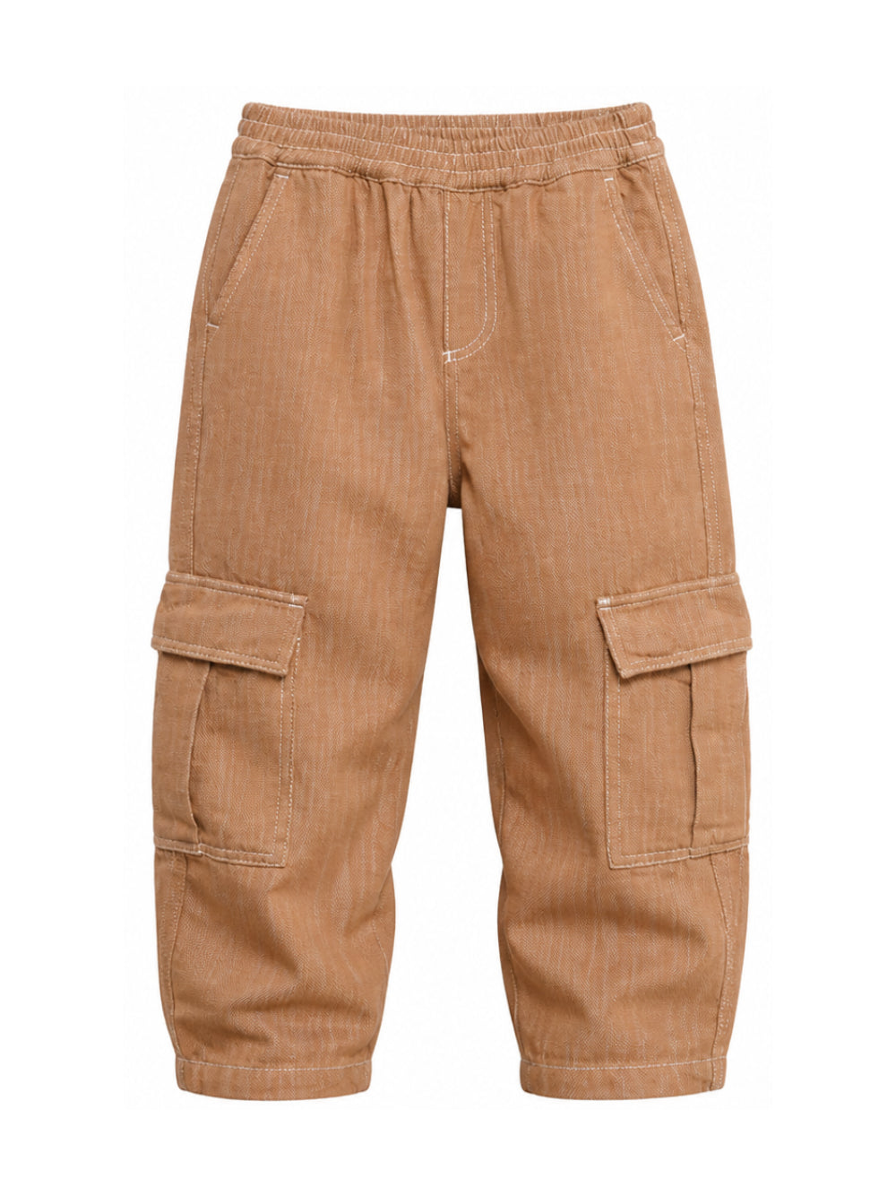 Pantaloni per bambino Emporio Armani Kids marrone con due tasche laterali EB001491 AF25910 U1049 EMPORIO ARMANI KIDS 