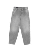 Jeans per bambino Emporio Armani Kids grigio ricamato sul retro EB001492 AF25911 Z8027 EMPORIO ARMANI KIDS 