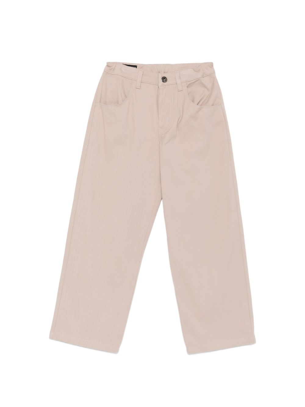 Pantaloni per bambino Emporio Armani Kids beige con logo ricamato EB001493 AF25986 U8042 EMPORIO ARMANI KIDS 